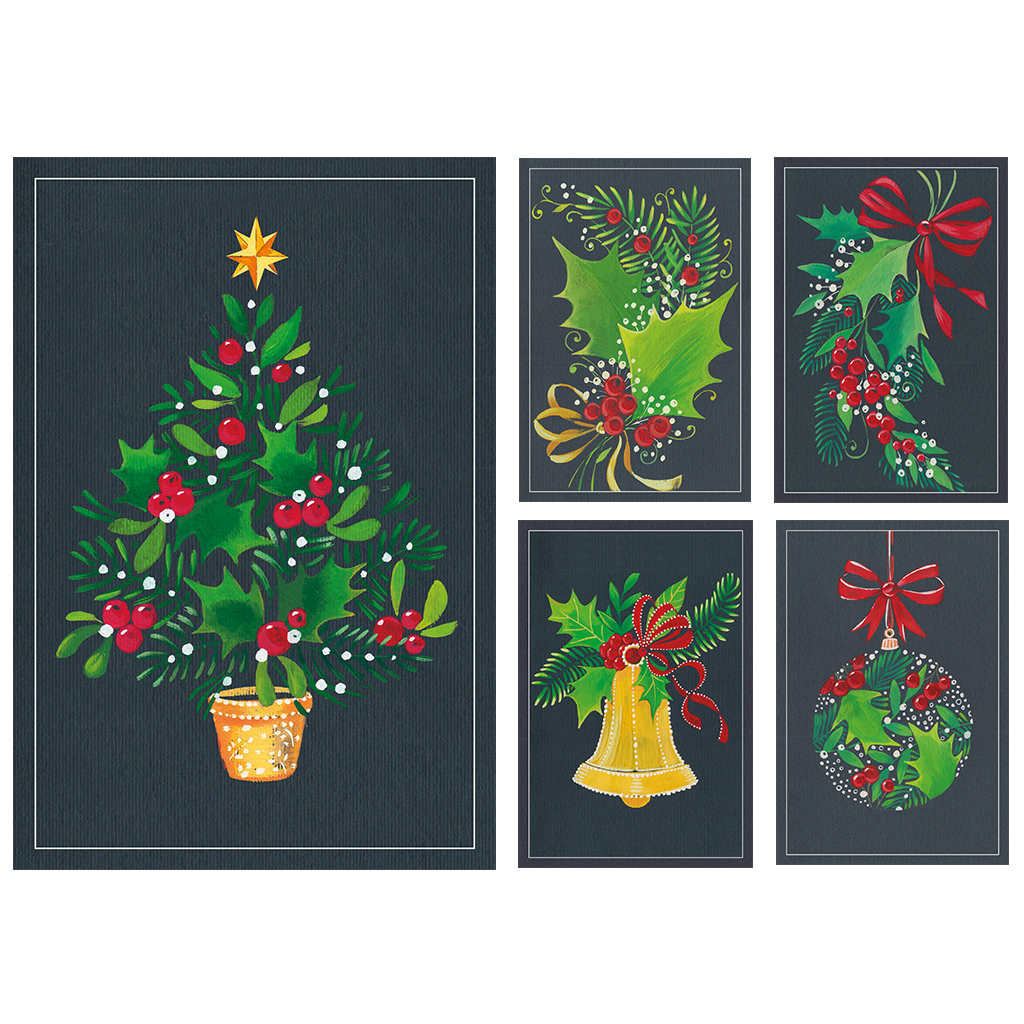 Typo X The Grinch - Confezione da 20 biglietti d'auguri natalizi